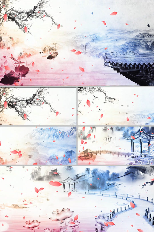 中国风水墨视频素材-众图网