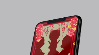 喜庆新年牛年传统边框红色企业竖版竖屏手机拜年视频pr模板-众图网