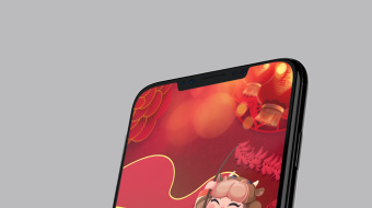 创意拼接手机朋友圈卡通贺岁新春手机屏保动画视频模板-众图网