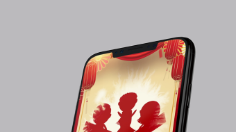 手机竖版唯美国风灯笼卡通拜年新年视频模板-众图网