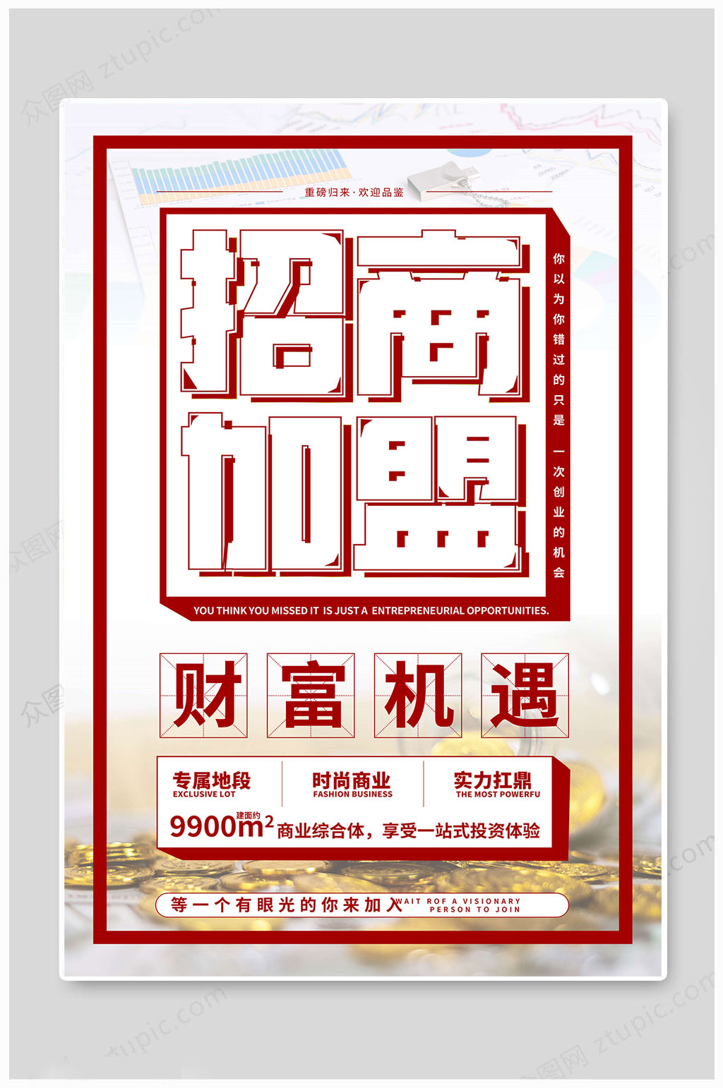 品牌招商海报加盟素材