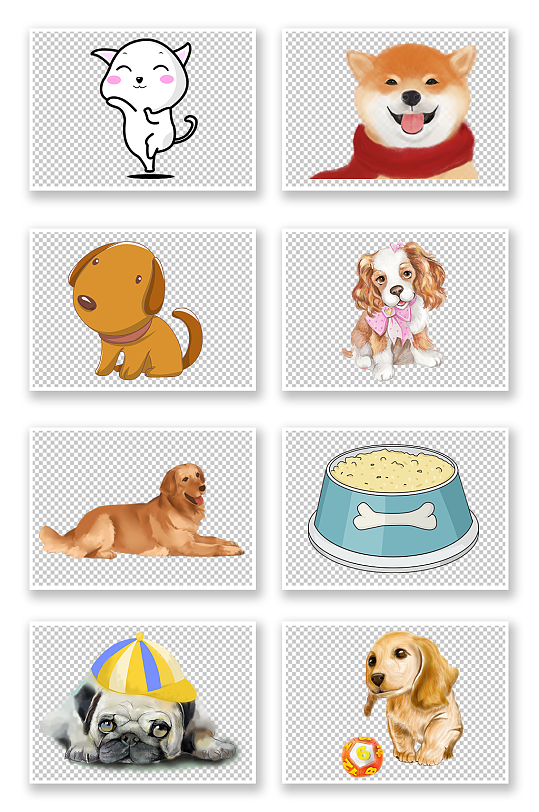 手绘秋田犬图片 手绘秋田犬素材下载 众图网