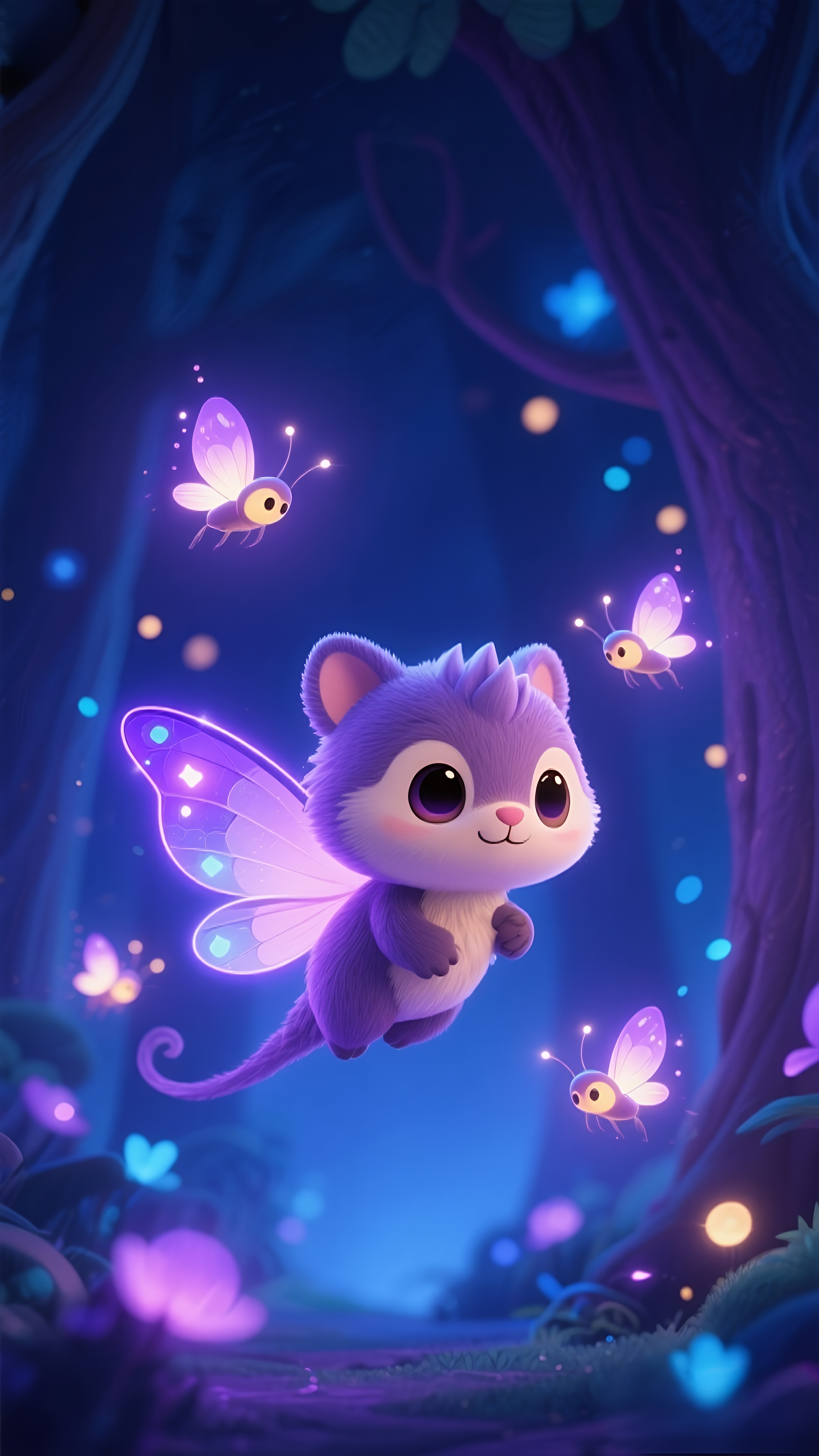 梦幻可爱的精灵猫素材