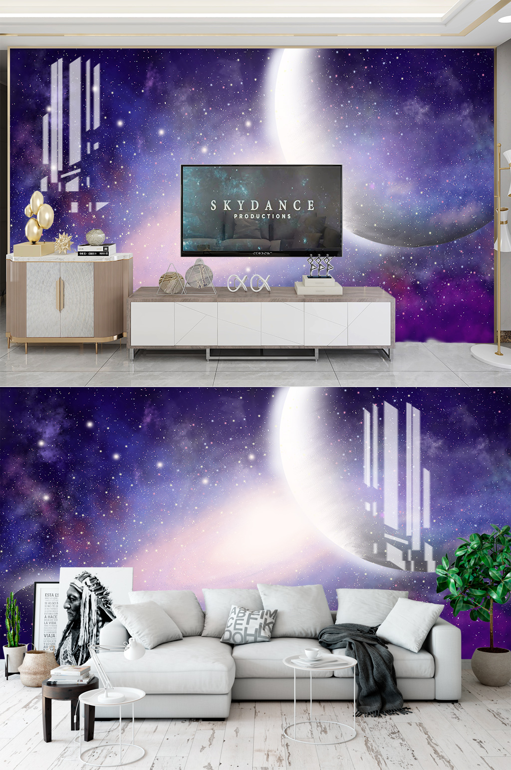 抽象浪漫星空壁纸素材