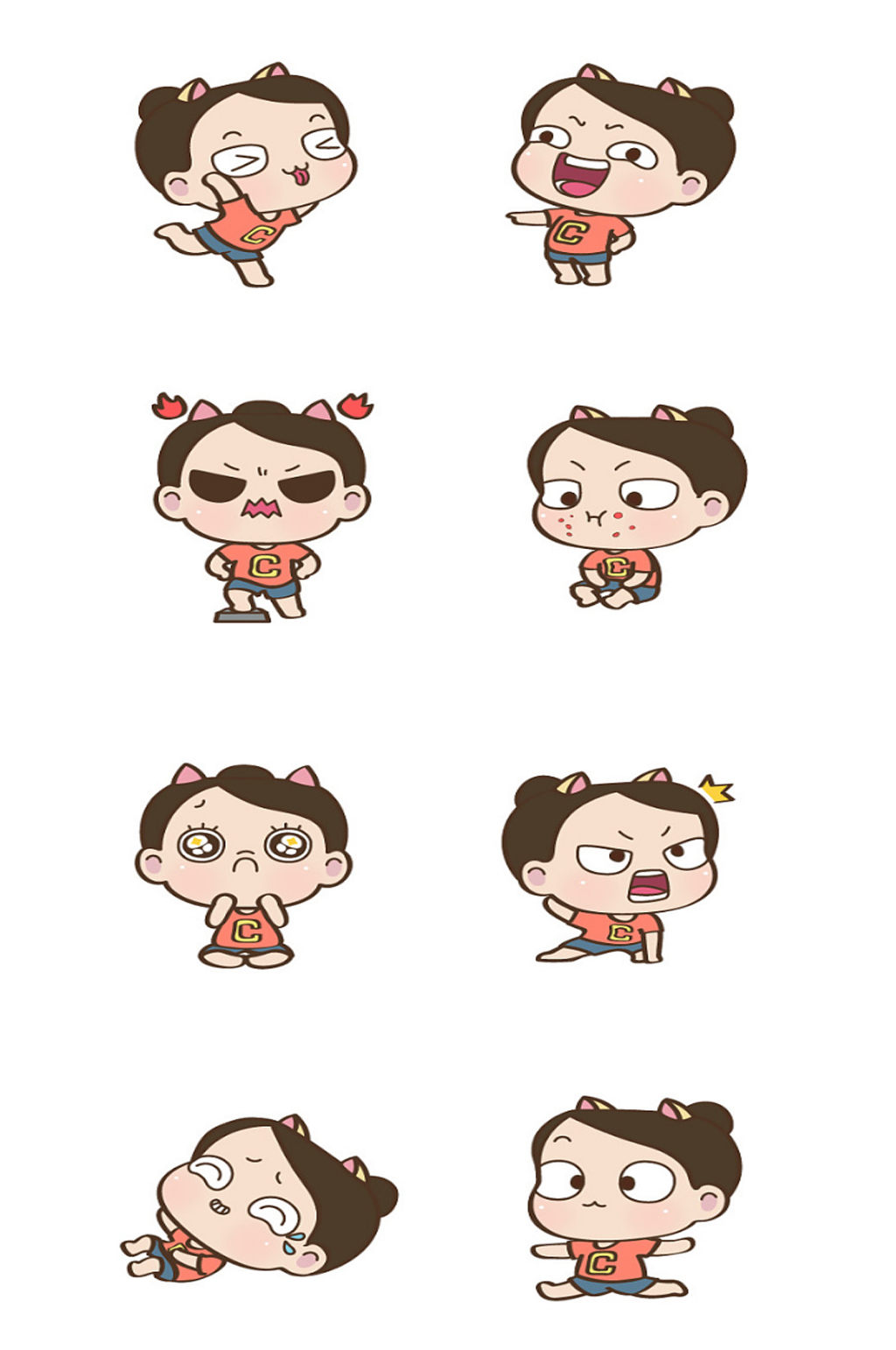 女生卡通人物图片素材