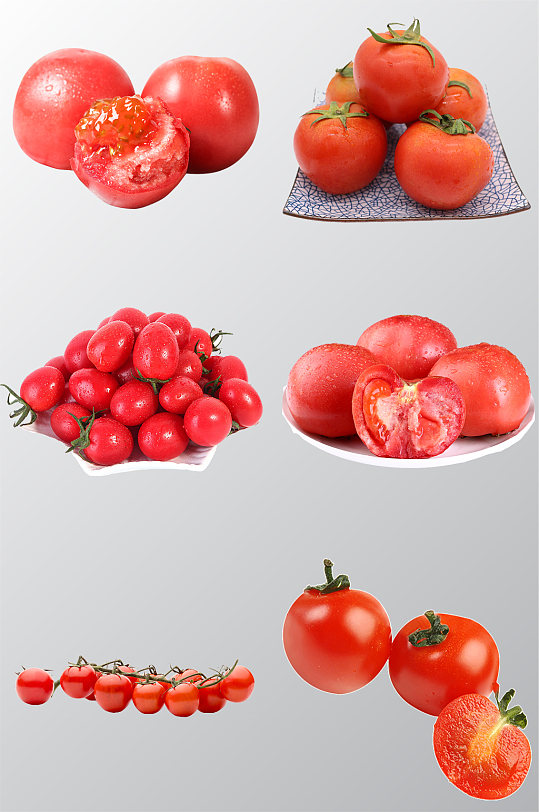 红色西红柿免抠图