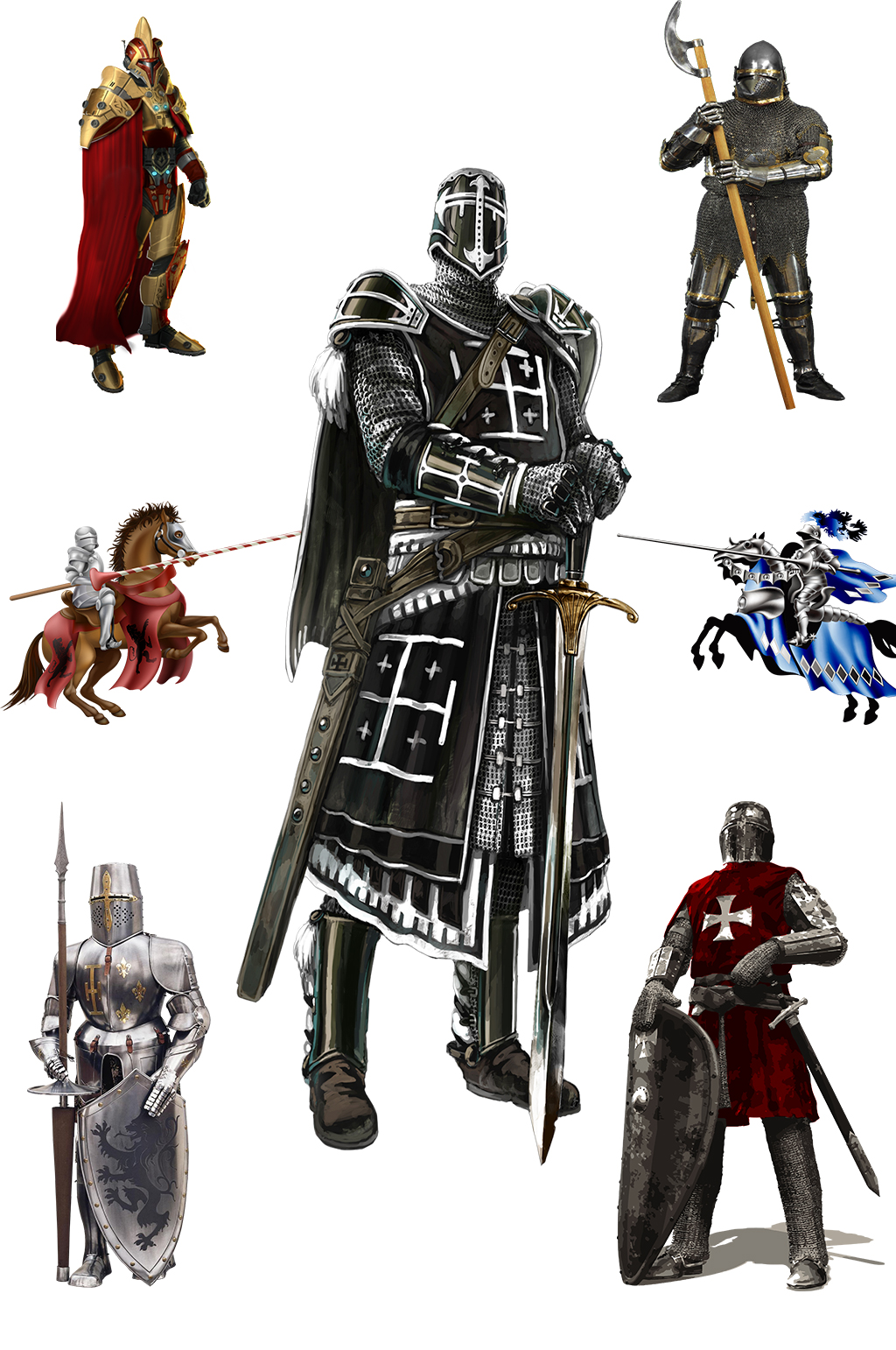 中世纪士兵种类图片