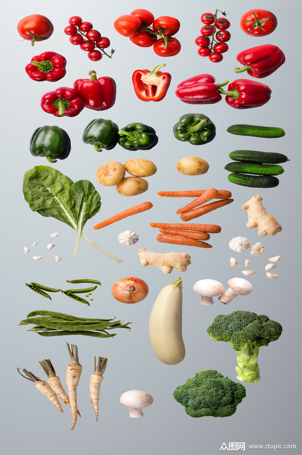 各式各样蔬菜素材