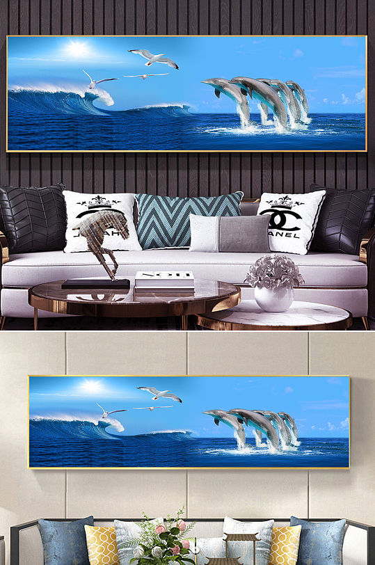 现代海洋风景挂画-众图网
