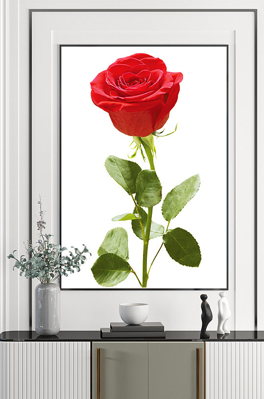 现代唯美玫瑰花玄关-众图网