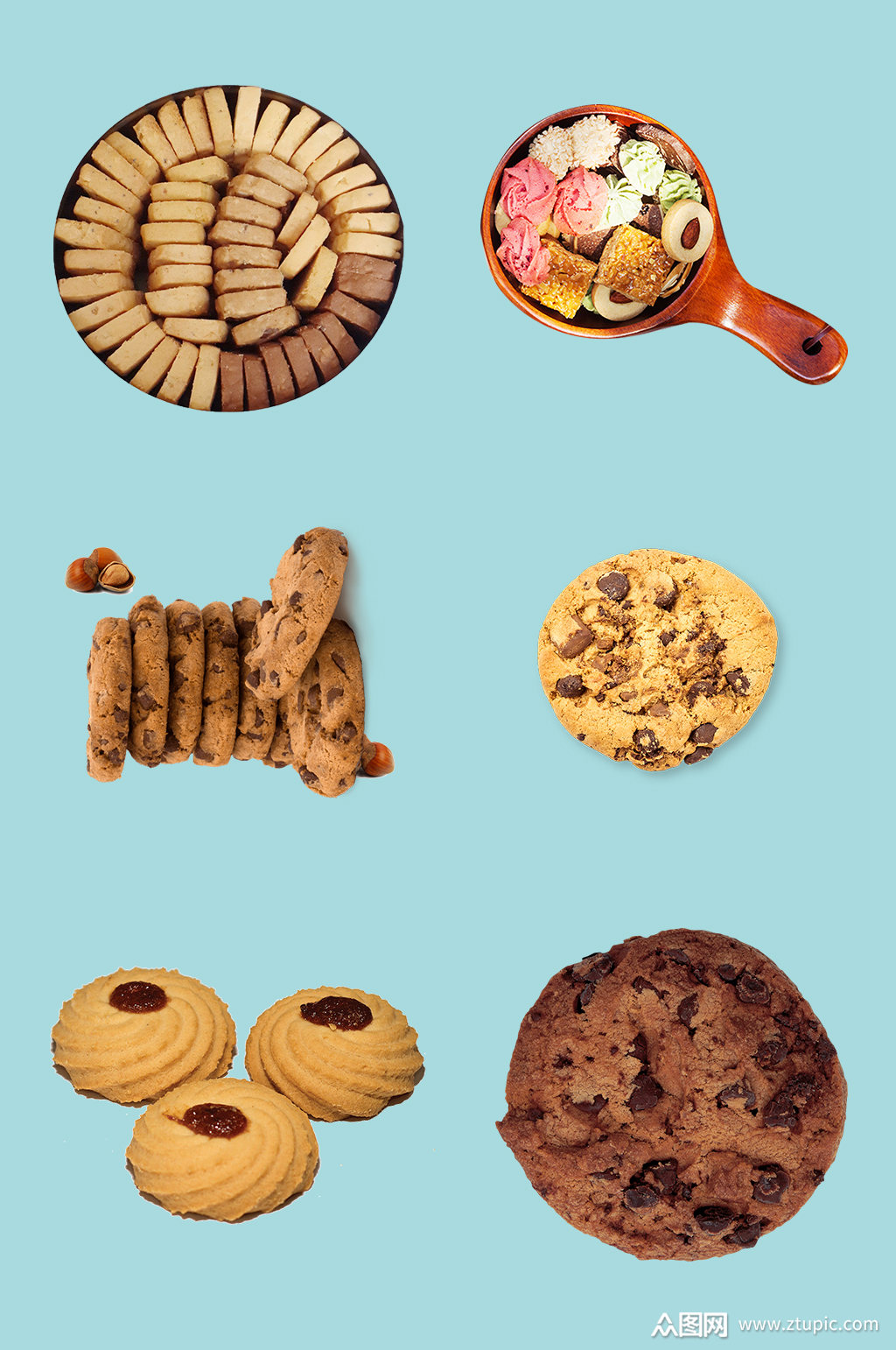 美味零食曲奇饼素材素材