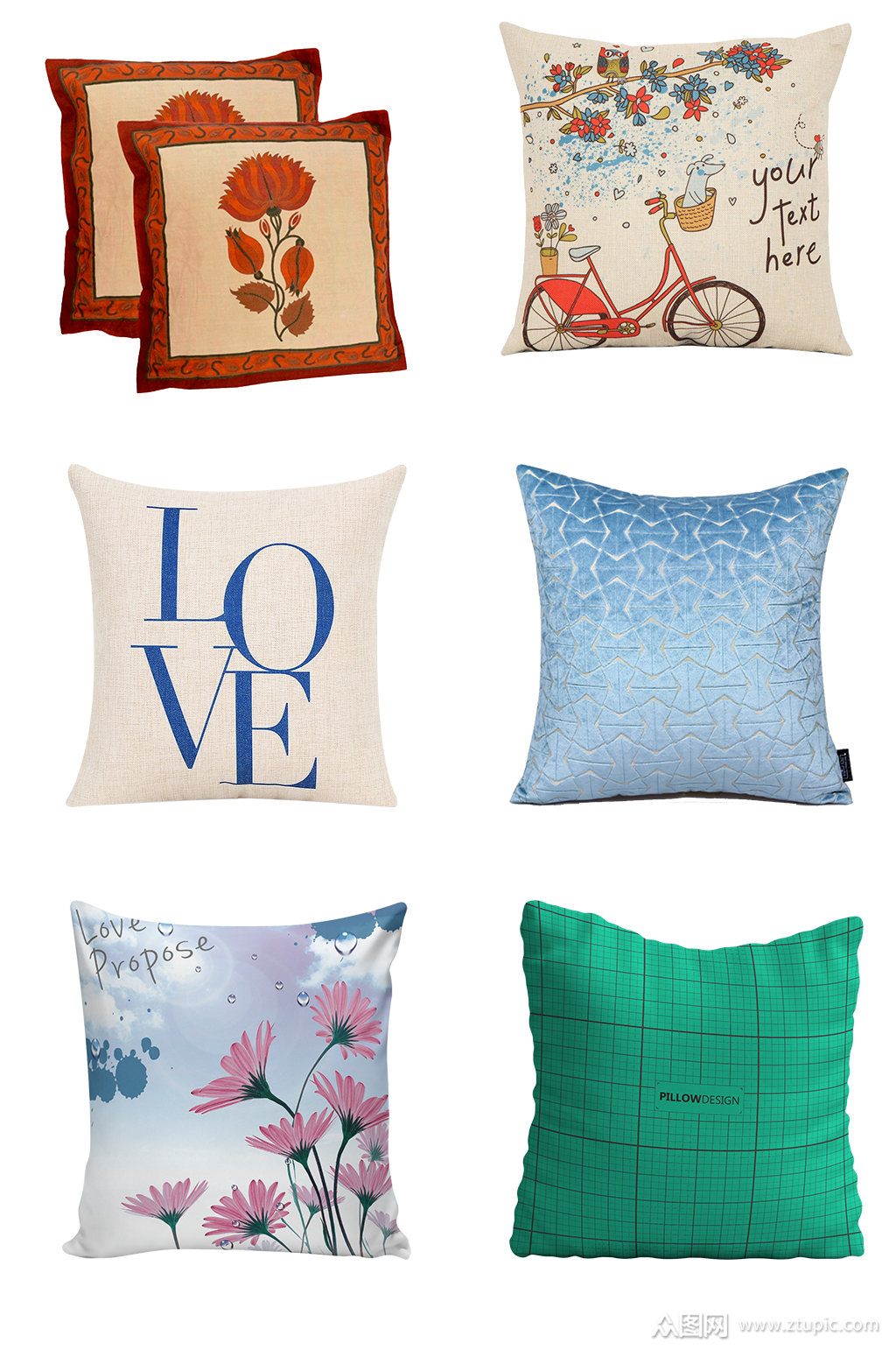 家居靠枕抱枕素材模板下载-编号267047-众图网