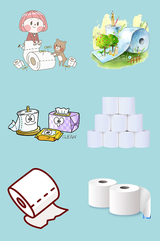 卷纸手纸纸张素材