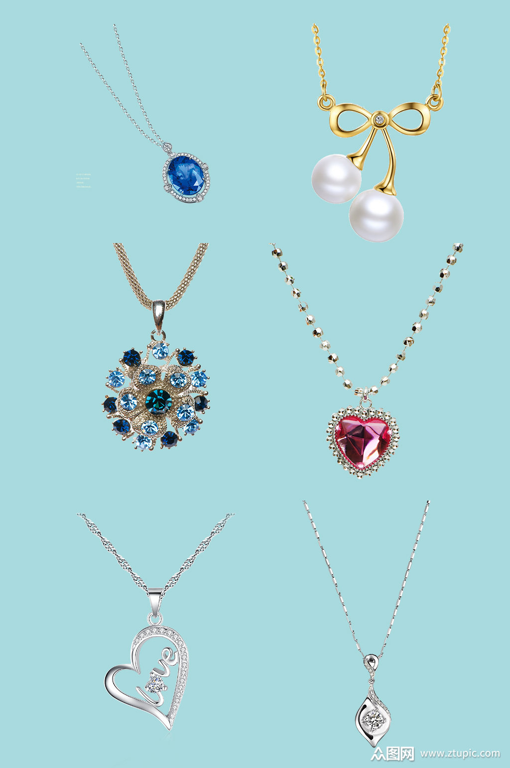 项链首饰饰品素材