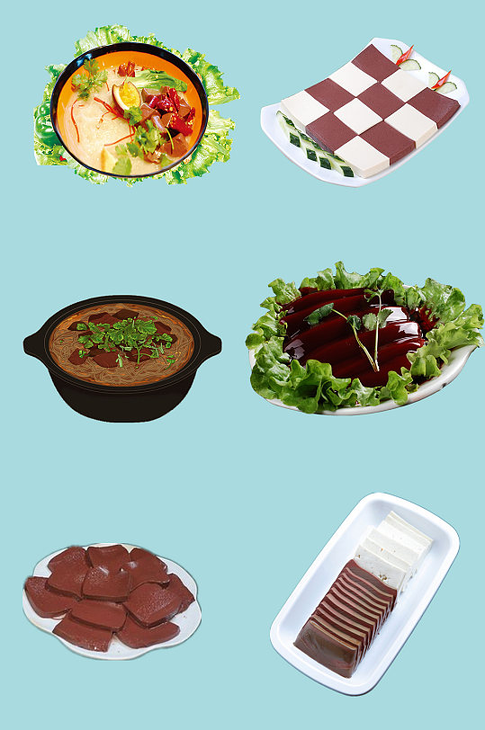 美食鸭血免抠素材