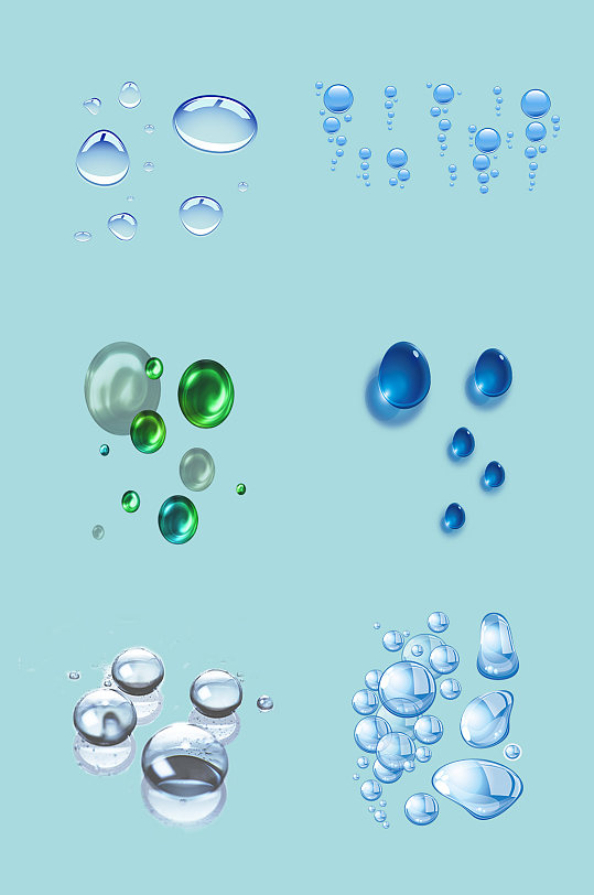 唯美泡泡水泡水珠素材