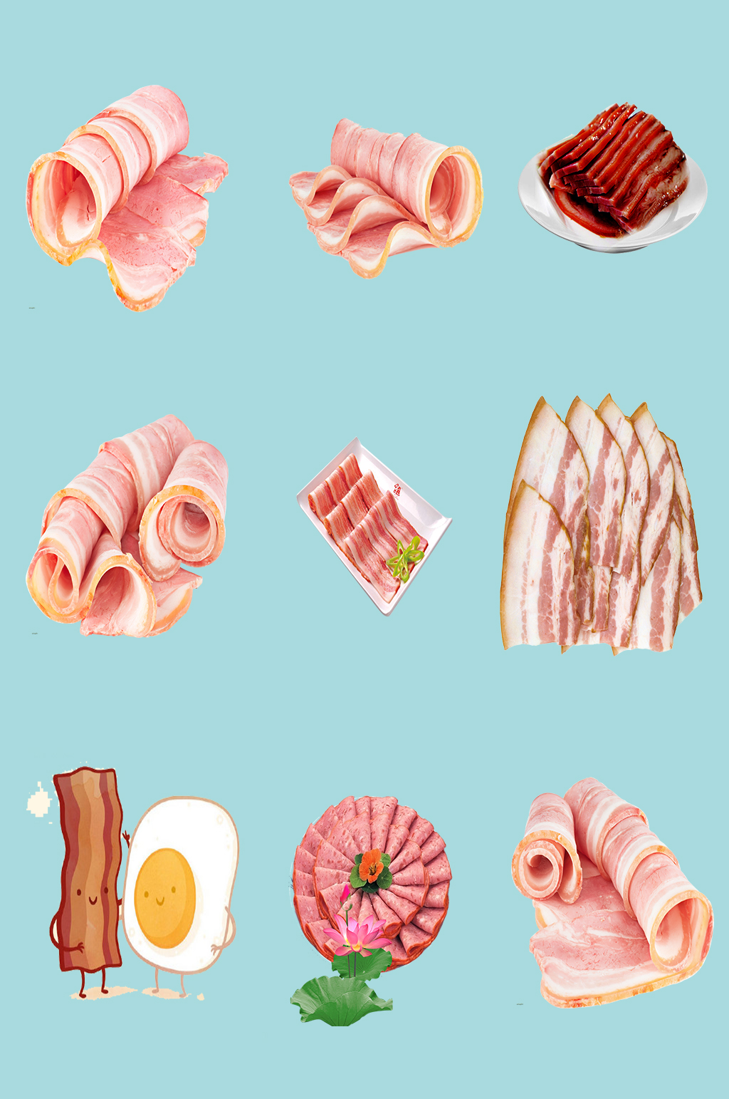美食五花肉免抠素材素材