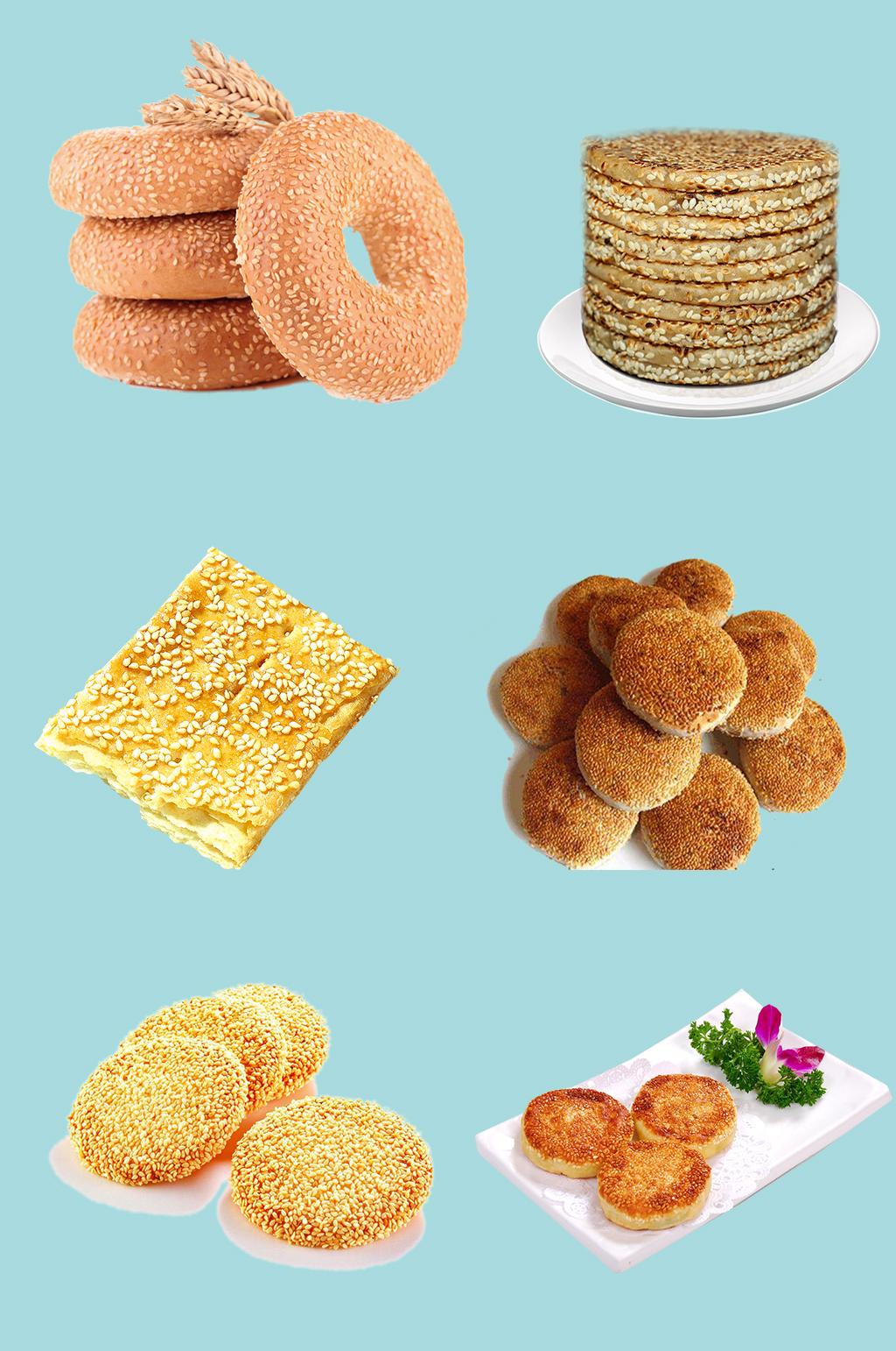芝麻饼烧饼免抠图素材