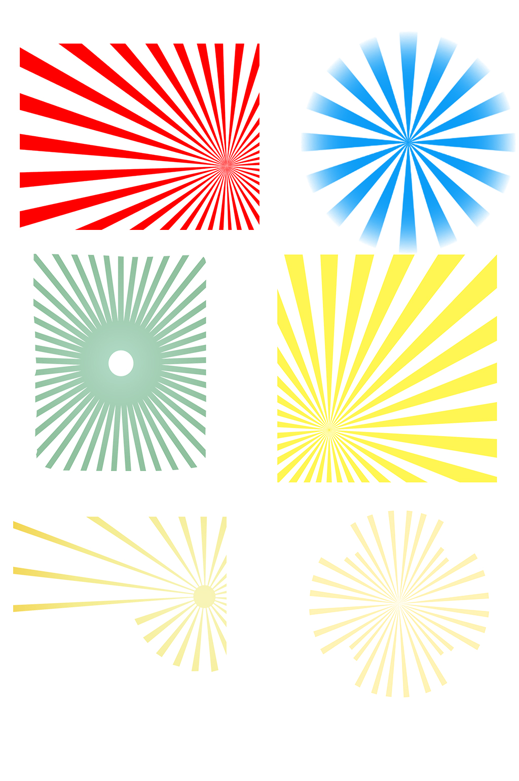 放射线条创意手绘