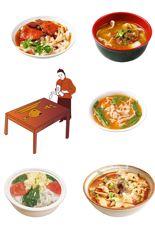 传统美食手工刀削面