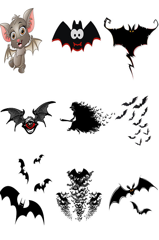 万圣节小蝙蝠图片 万圣节小蝙蝠素材下载 众图网