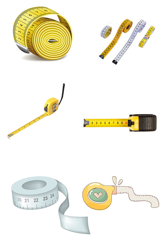 卷尺量尺尺子皮尺卡通