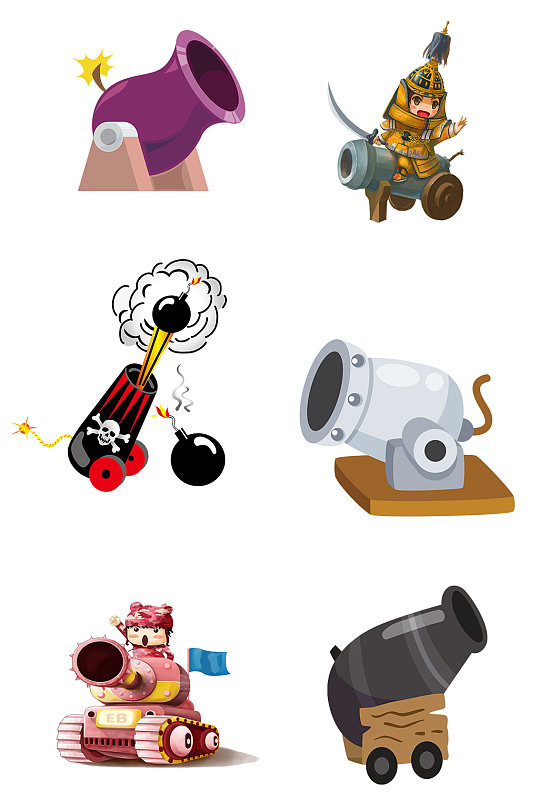 手绘礼炮免抠素材-众图网