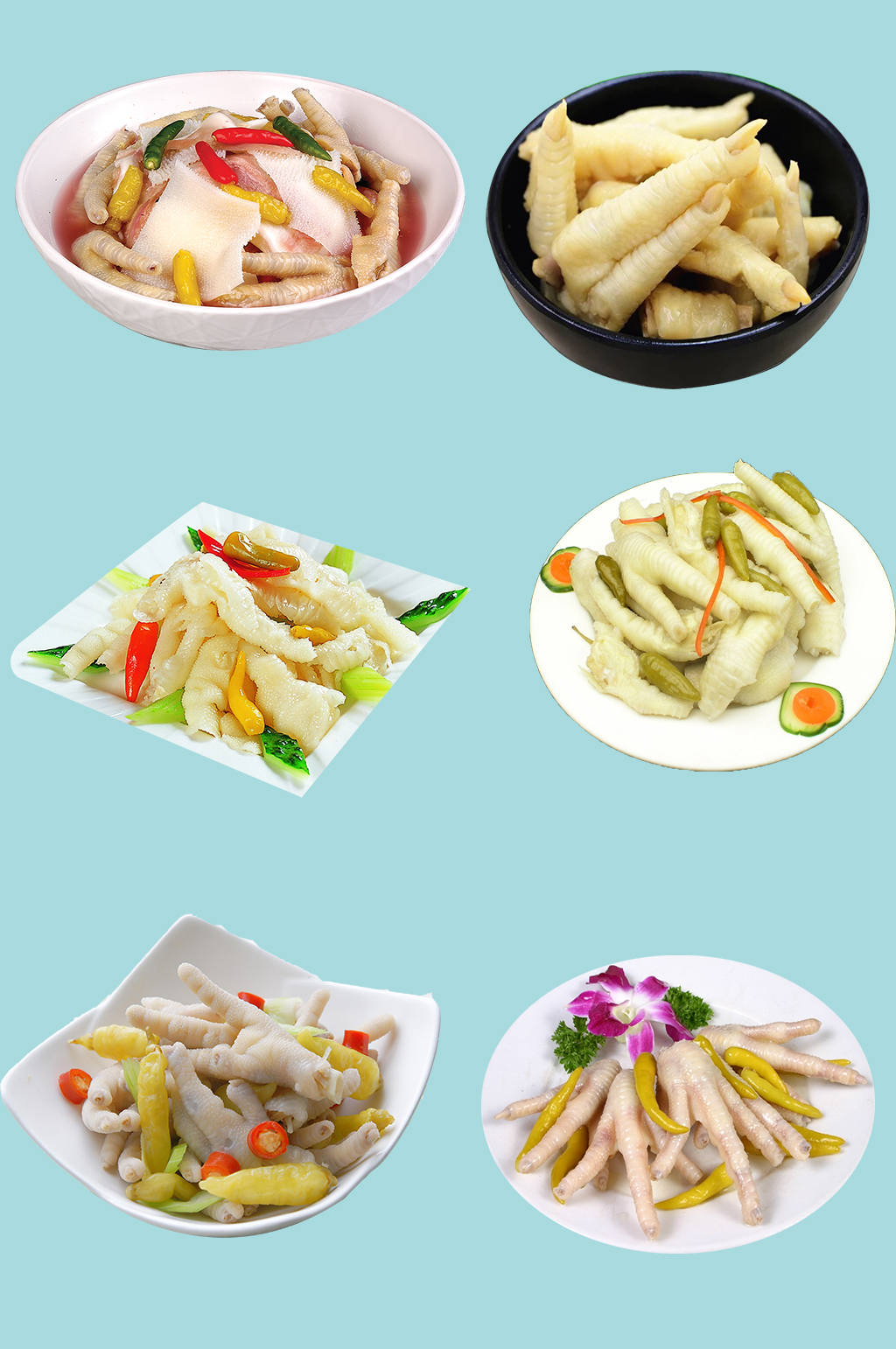 美味酸辣美食泡爪素材