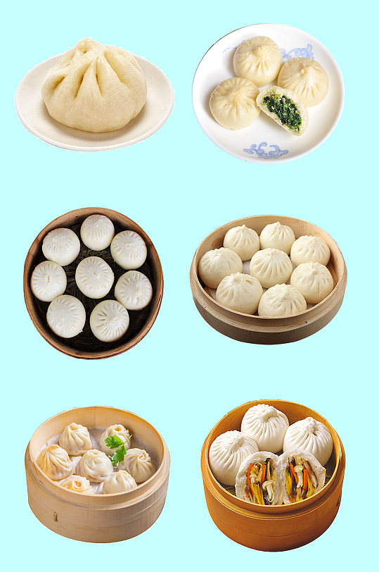 小笼包灌汤包肉包-众图网