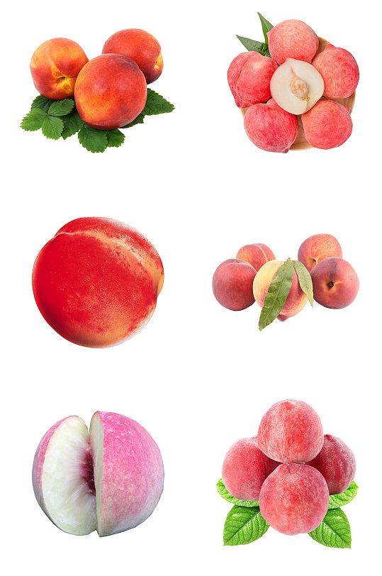 新鲜水蜜桃图片素材