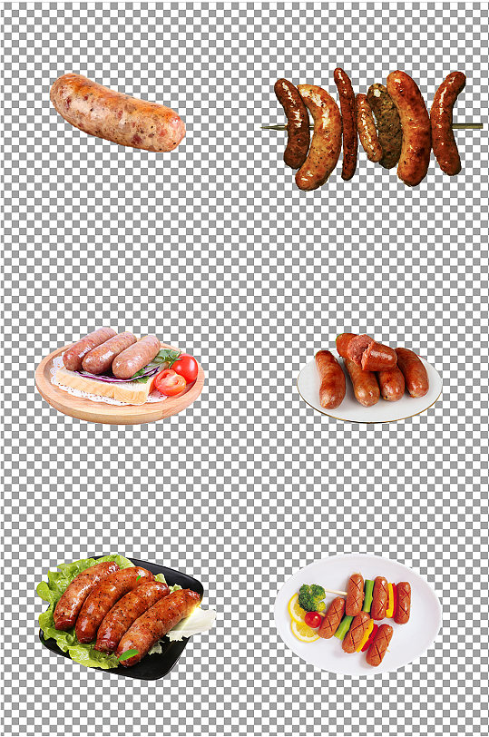 烤肠香肠烧烤素材-众图网