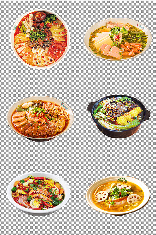 冒菜麻辣燙美食素材