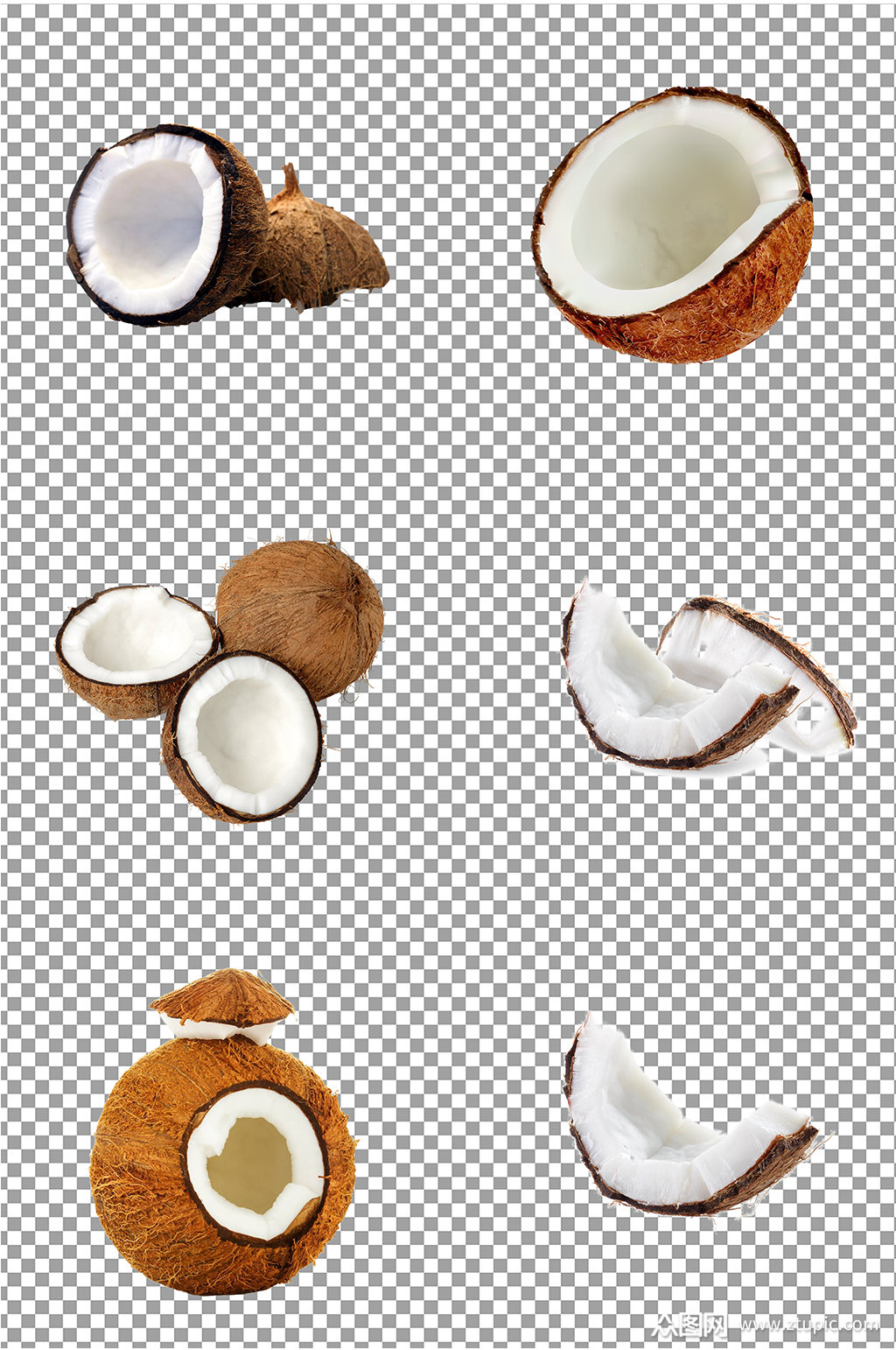 椰子水果免扣素材