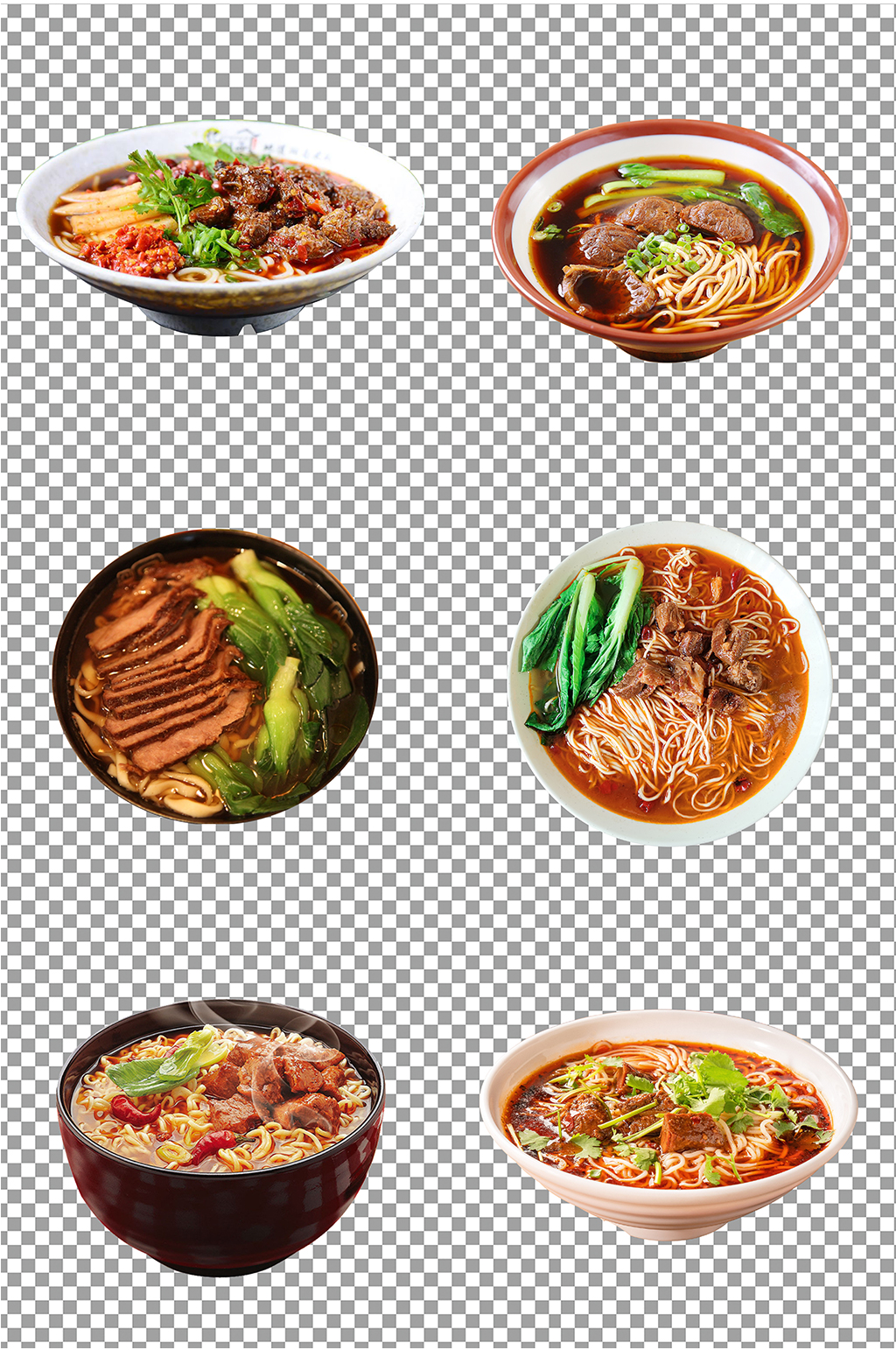 麻辣牛肉面免扣图素材