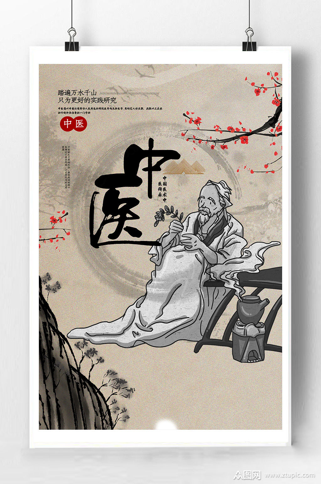 传统中医文化宣传海报