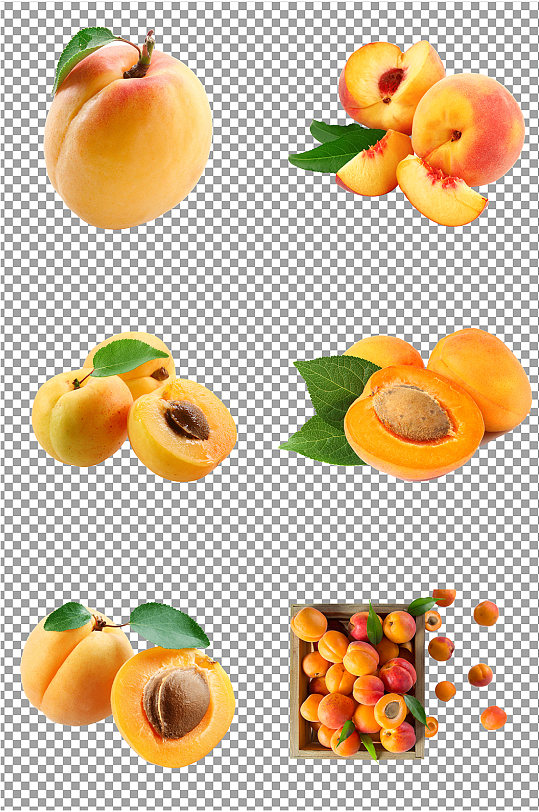 大黄桃水果免扣素材