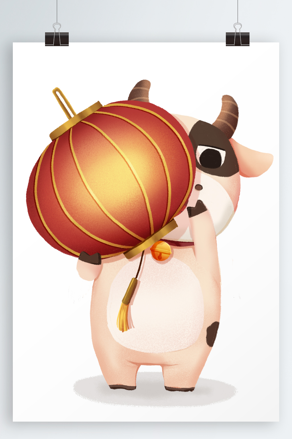 恭贺新春金牛送福