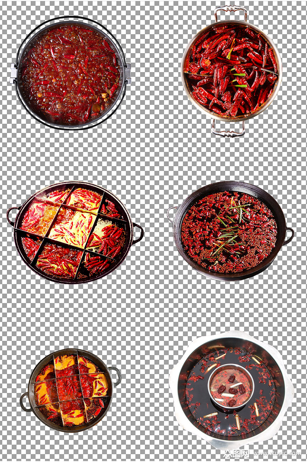 麻辣火锅美食素材
