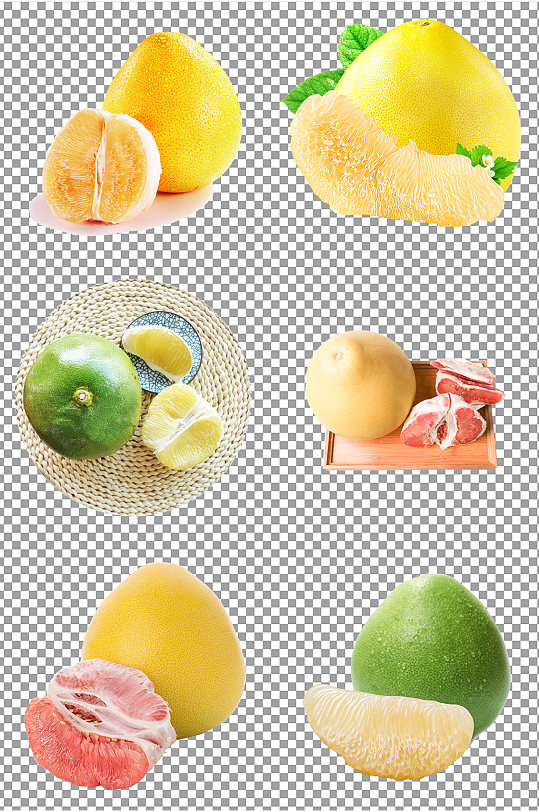 柚子水果免扣素材-众图网