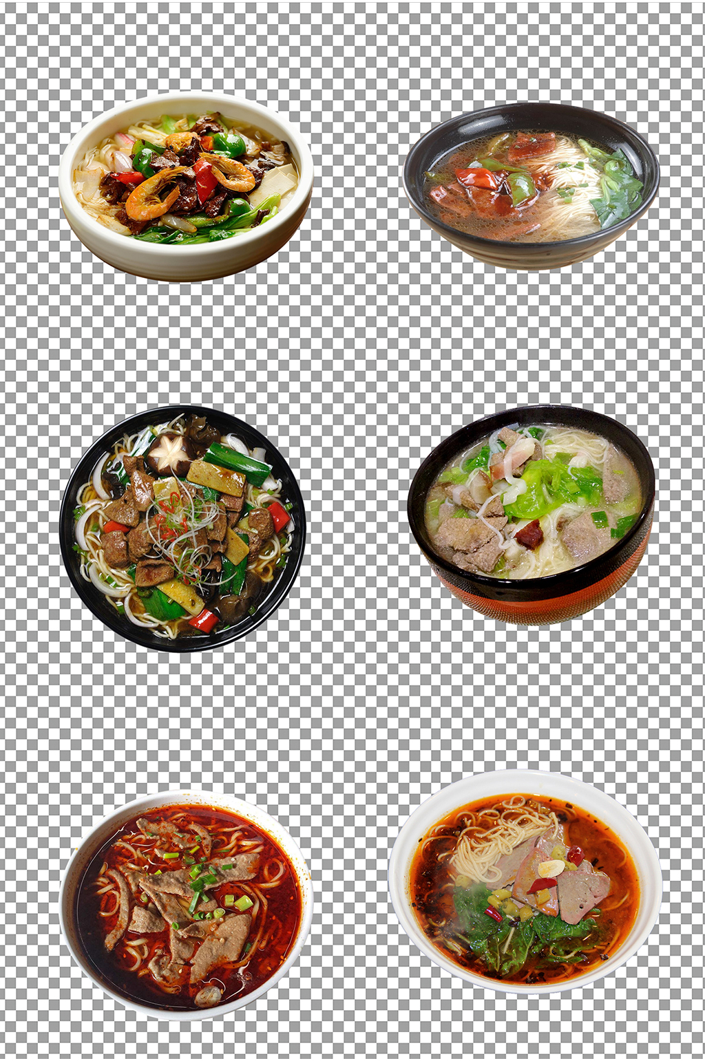 香辣猪肝面美食素材素材