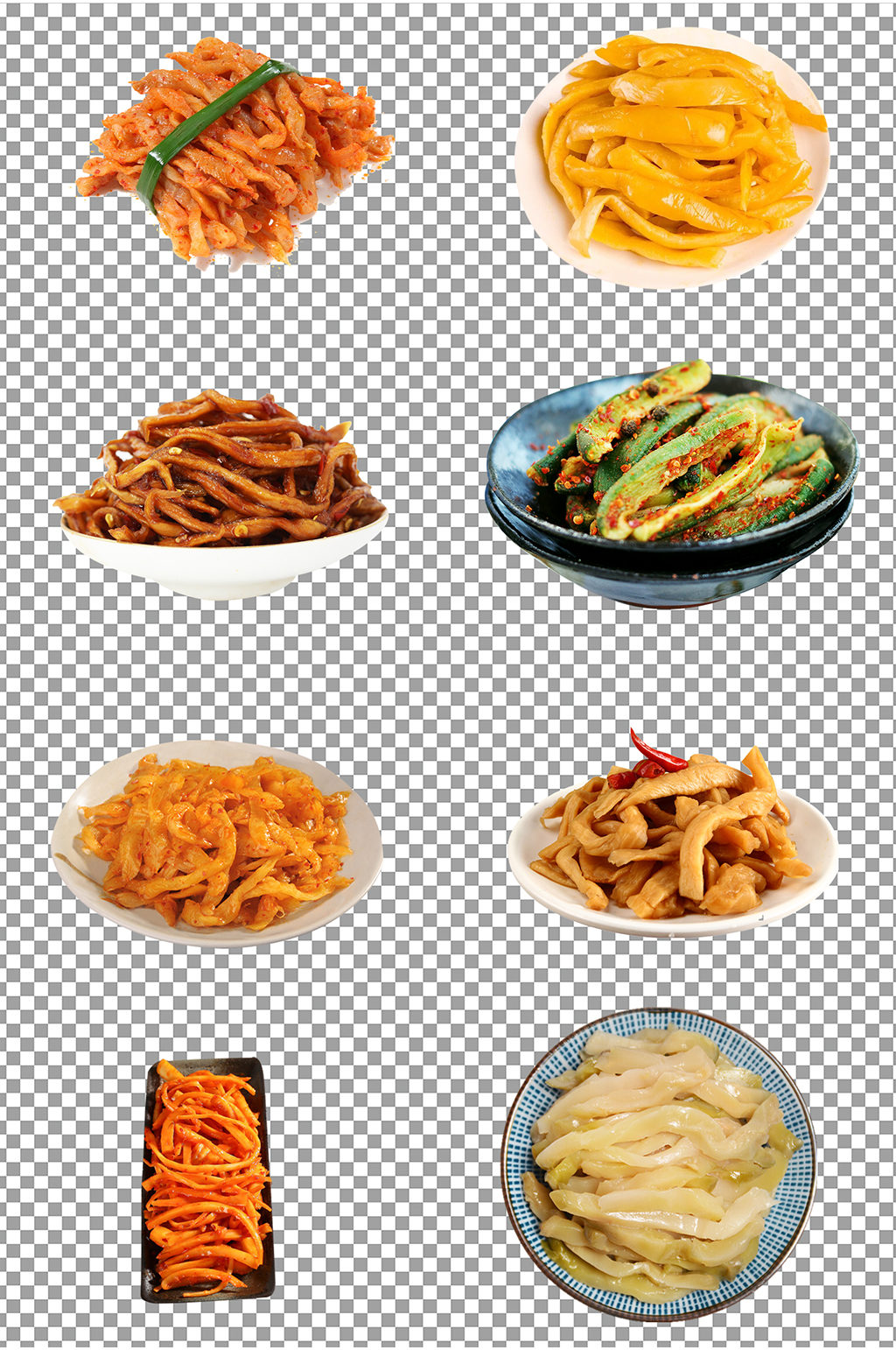 腌咸菜萝卜条素材素材