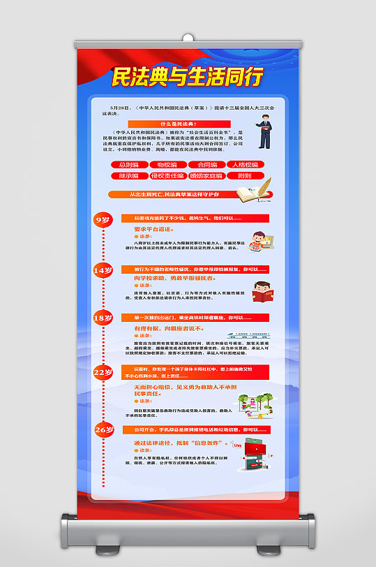 民法典知识宣传展架