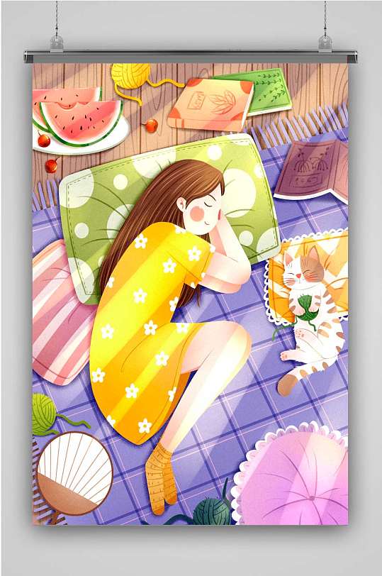 插画特色创意卡通插画宣传海报-插画素材下载-众图网