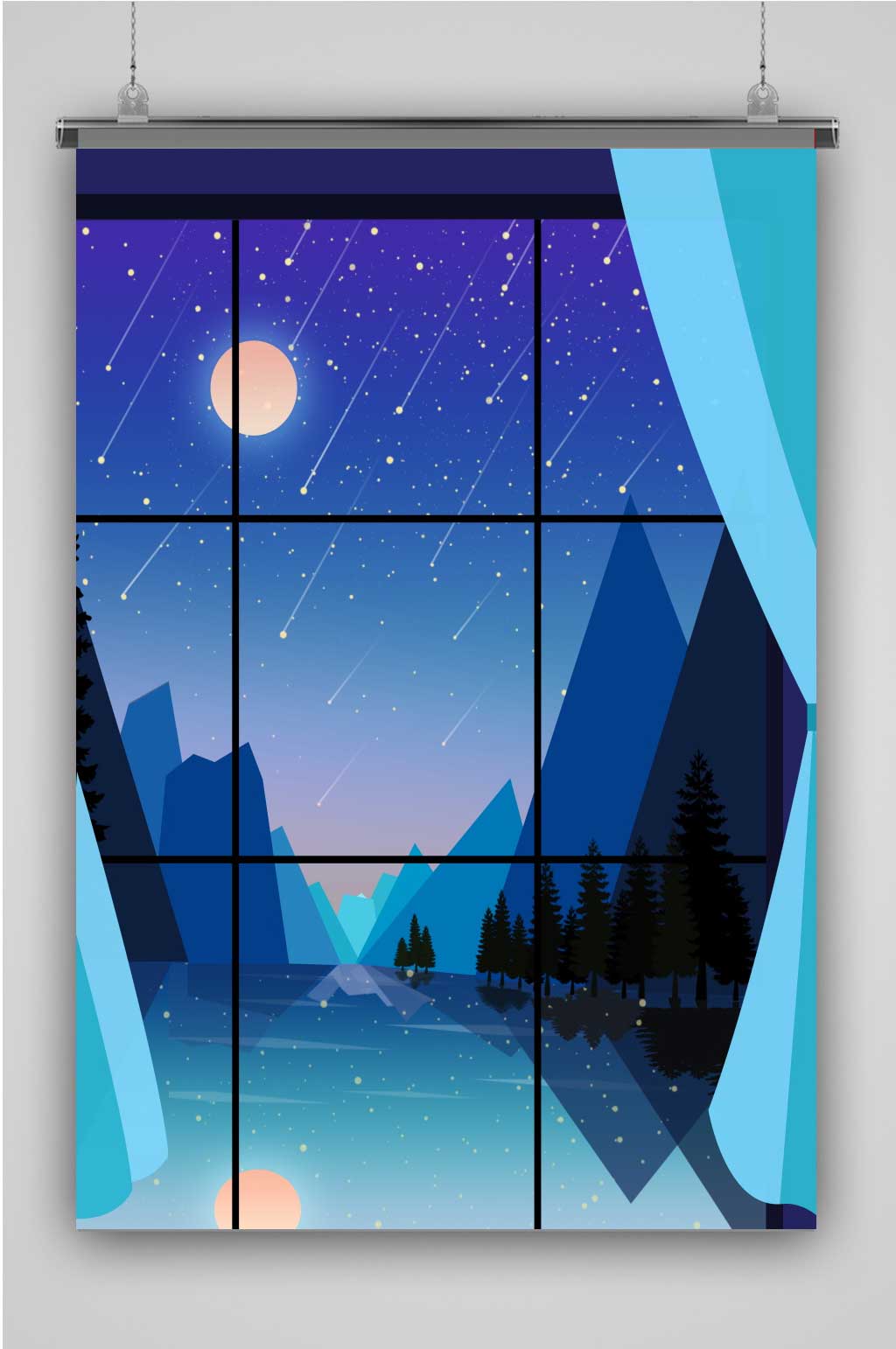 明度插画创意卡通插画宣传海报