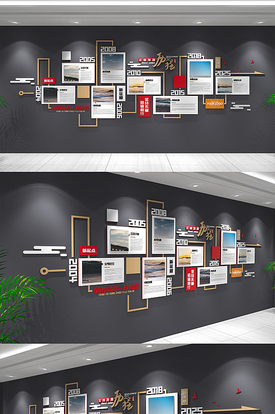 企业发展历程文化墙