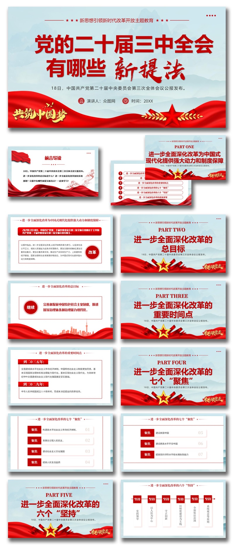二十届三中全会要点解读PPT素材