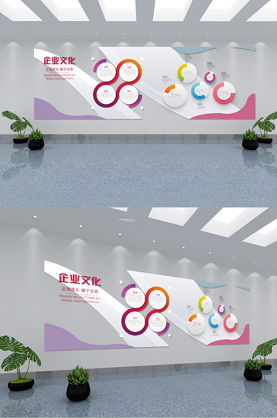 藍色發(fā)展歷程企業(yè)文化墻