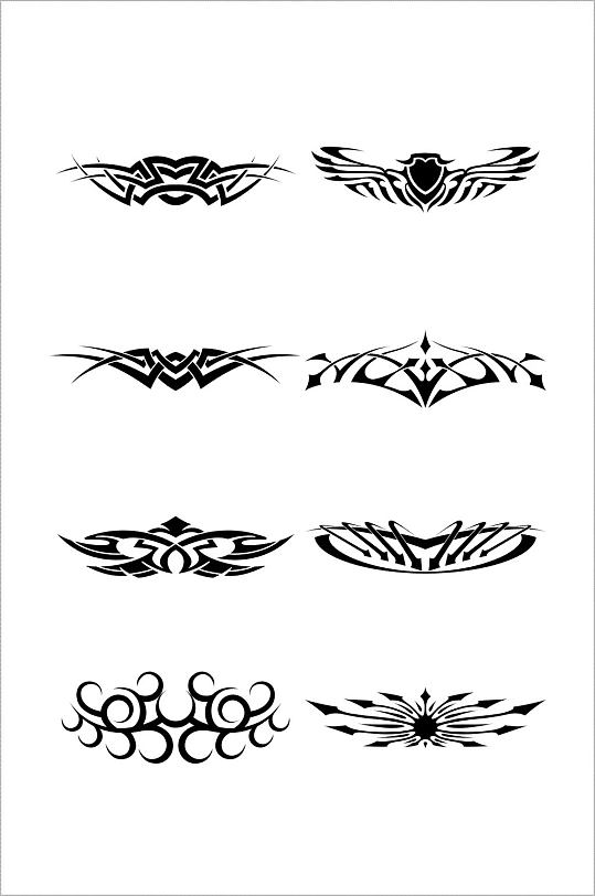 图标矢量文件立即下载纹身花纹设计小青新矢量大自然动植物图标圆形