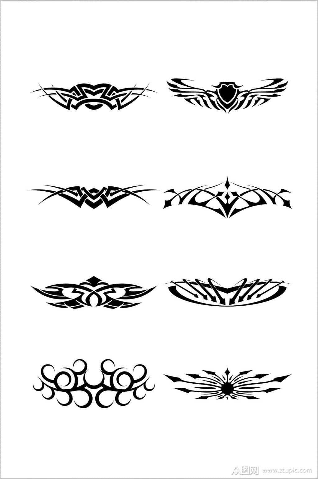 纹身花纹设计纹身小图案模板下载-编号190403-众图网