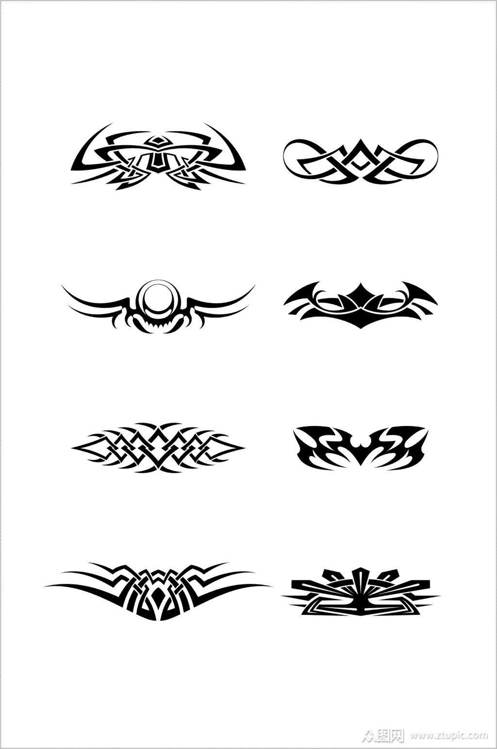 纹身花纹设计花纹标志素材